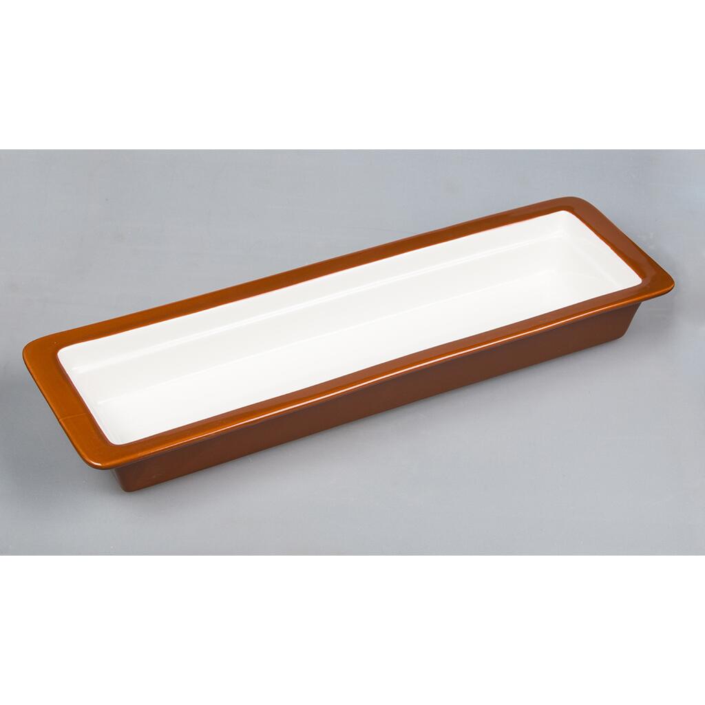 2/4*65 (53*16,5*6,5 см), карамельная/белая, фарфор фото