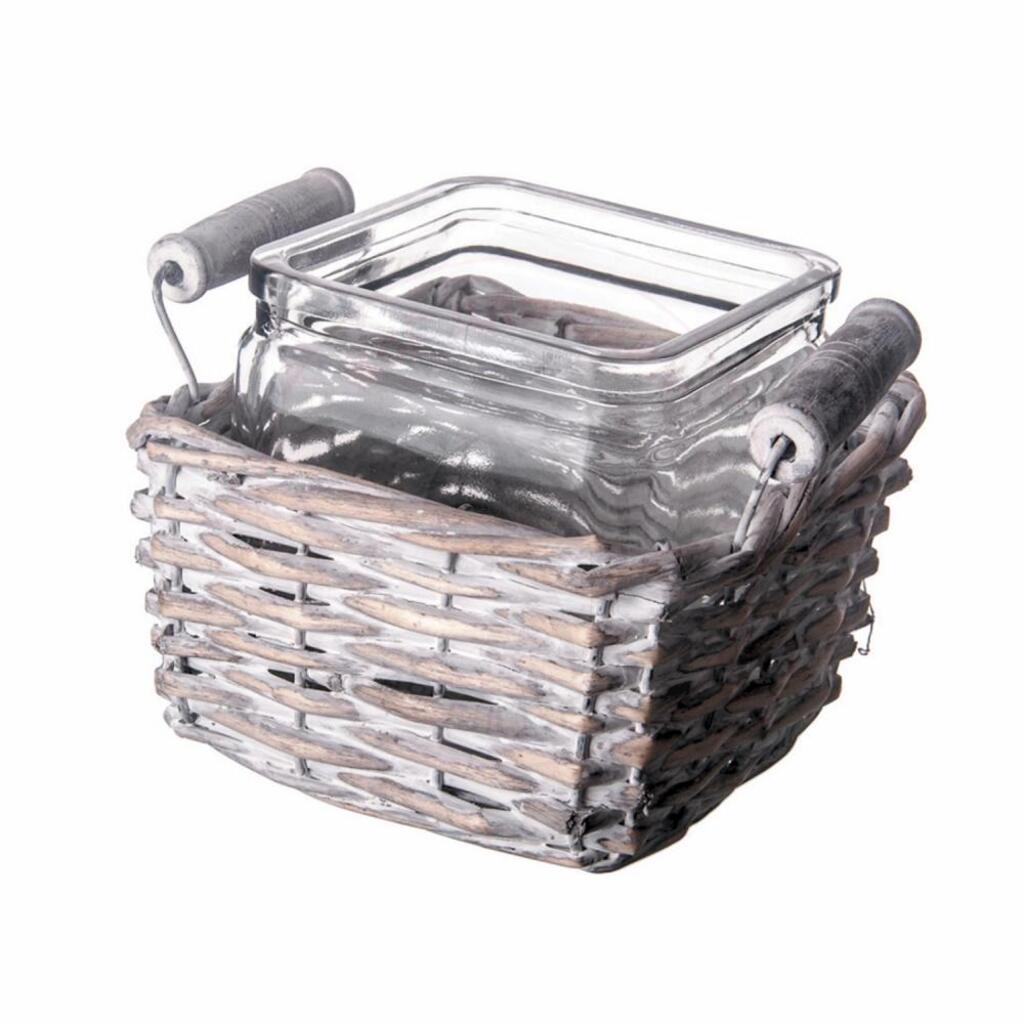 12*12*12 стекло в плетеной подставке фото