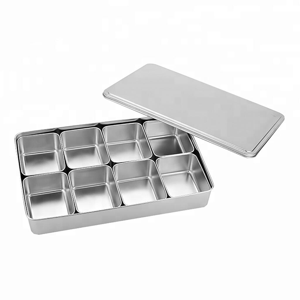 8 отд. 45,5*29,5*6,7 см с крышкой нерж. (81290199) фото