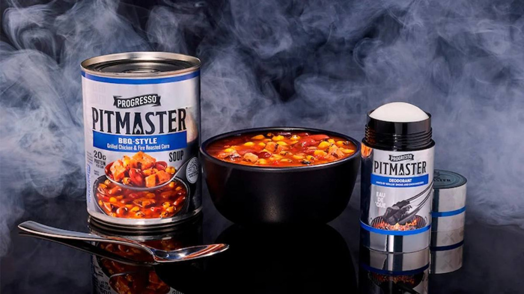 Американская компания Progresso, производящая консервированные супы, бобы, бульоны, чили и другие продукты, выпустила дезодорант с ароматом барбекю Американская компания Progresso, производящая консервированные супы, бобы, бульоны, чили и другие продукты, выпустила дезодорант с ароматом барбекю.jpeg