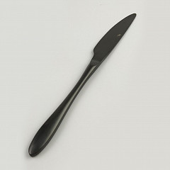 Нож столовый P.L. Proff Cuisine 23,5 см матовый черный PVD Alessi-Black в Санкт-Петербурге фото