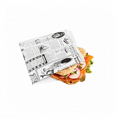 Конвертик для еды Garcia de Pou Газета, 13*14 см 1000 шт/уп, жиростойкий пергамент в Санкт-Петербурге, фото