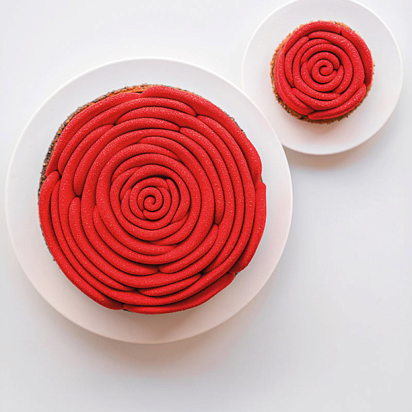 Форма силиконовая для пирожных Pavoni PX4386 La Vie en Rose фото