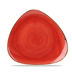 Тарелка мелкая треугольная Churchill Stonecast Berry Red SBRSTR91 22,9см, без борта в Санкт-Петербурге фото