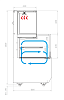 Витрина кондитерская комбинированная Полюс KC70 VV/SH 0,6-2-1 STANDARD боковина ступенька (версия 2.0) (9005-0430) фото