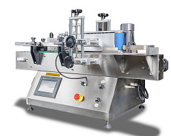 Автоматический этикетировщик для круглой тары Hualian Machinery HLMT-130D в Санкт-Петербурге, фото