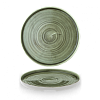 Тарелка мелкая с прямым бортом Churchill Stonecast Patina Burnished Green PABGWP261 фото