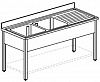 Ванна моечная Apach Chef Line L2S186-54RWSH фото