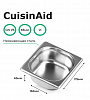 Гастроемкость CuisinAid 1/6 h=65 нерж, 176х162х65 CD-816-2 фото