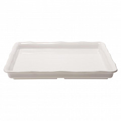Блюдо прямоугольное с бортом P.L. Proff Cuisine 35*30*4,5 см White пластик меламин в Санкт-Петербурге фото