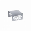 Подставка-куб для фуршета Luxstahl ажурная 150х150х90 мм серебро фото