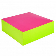 Коробка для кондитерских изделий Garcia de Pou 16*16 см, фуксия-зеленый, картон в Санкт-Петербурге, фото