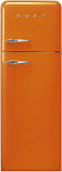Отдельностоящий двухдверный холодильник Smeg FAB30ROR5