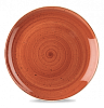 Тарелка мелкая круглая Churchill Stonecast Spiced Orange SSOSEV121 32,4см, без борта фото