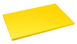 Доска разделочная Restola 600х400мм h18мм, полиэтилен, цвет желтый 422111206 в Санкт-Петербурге, фото