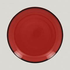 Тарелка круглая RAK Porcelain LEA Red 24 см (красный цвет) в Санкт-Петербурге, фото