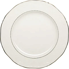 Тарелка мелкая Lubiana Афродита фарфор D=21,H=2см белый,золотой (2631-gold) в Санкт-Петербурге, фото 1