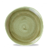 Тарелка мелкая Волна без борта Churchill Stonecast Patina Burnished Green PABGOG81 фото