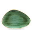 Блюдо треугольное Churchill CHEFS Stonecast Samphire Green SSGSTC301