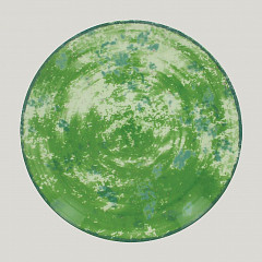 Тарелка круглая плоская RAK Porcelain Peppery 24 см, зеленый цвет в Санкт-Петербурге, фото