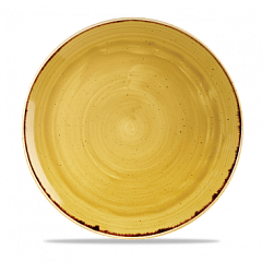 Тарелка мелкая круглая Churchill Stonecast Mustard Seed Yellow SMSSEV111 28,8см, без борта в Санкт-Петербурге фото