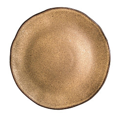Тарелка мелкая безбортовая Style Point Stone 31,5 см, цвет коричневый, Q Authentic (QU63336) в Санкт-Петербурге, фото