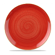 Тарелка мелкая круглая Churchill Stonecast Berry Red SBRSEV111 28,8см, без борта
