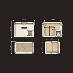 Автохолодильник переносной Meyvel AF-M15 (Black) в Санкт-Петербурге, фото 4