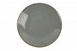 Тарелка глубокая безбортовая Porland 26 см фарфор цвет темно-серый Seasons (197626)