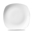 Тарелка мелкая квадратная Churchill 25,2см, X Squared, цвет белый WHSP111