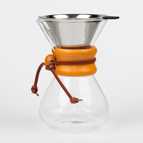 Декантер кофейный Barbossa-P.L. 400 мл стекло c нерж. фильтром фото