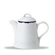 Чайник Dudson Harvest Ink 380 мл, белый с синим кантом HVINHBP1