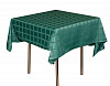 Скатерть Luxstahl 145х145 см Журавинка темно-зеленая (квадрат) фото