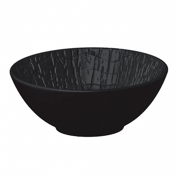 Салатник P.L. Proff Cuisine 800 мл d 19 см h6,5 см Black Raw Wood фото