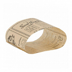 Оберточная полоска для сэндвича/ролла Garcia de Pou Газета 7*26 см, 5000 шт/уп, жиростойкая бумага в Москве , фото