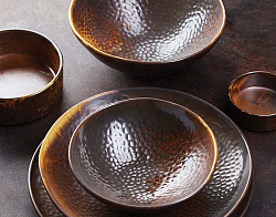 Сахарница с крышкой Kunstwerk Мак фарфор 200мл D=91,H=60мм медный (03174568) в Санкт-Петербурге, фото 2