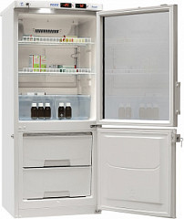 Лабораторный холодильник Pozis ХЛ-250 (серебристый, тонированное стекло) в Санкт-Петербурге, фото