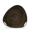 Тарелка мелкая треугольная без борта Churchill Stonecast Patina Iron Black PAIBTR71