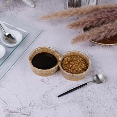 Соусник двойной P.L. Proff Cuisine 130*130 мл 15,7*7,8 см h3 см Light Brown Frutti di Mare (81241258) в Санкт-Петербурге, фото 3