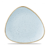 Тарелка мелкая треугольная Churchill Stonecast Duck Egg Blue SDESTR91 22,9см, без борта фото
