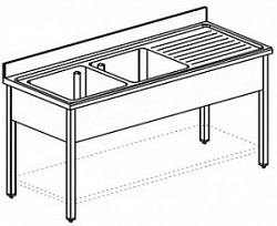 Ванна моечная Apach Chef Line L2S167-55RW в Санкт-Петербурге, фото