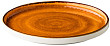 Тарелка с вертикальным бортом, стопируемая Style Point Jersey Orange 25,4 см, цвет оранжевый (QU94060)