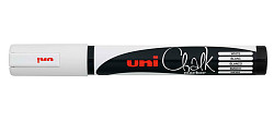 Маркер меловой UNI Mitsubishi Pencil Chalk PWE-5M 1,8-2,5 мм Белый в Санкт-Петербурге фото