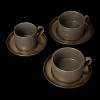 Чайная пара Corone 320мл, медный/серый Luminare фото