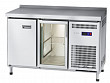 Холодильный стол Abat СХС-60-01-СО охлаждаемая столешница с бортом (дверь-стекло, дверь)
