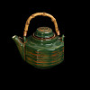Чайник заварочный без фильтра House of White Porcelain 850мл, слоновая кость+ зеленый China Town фото