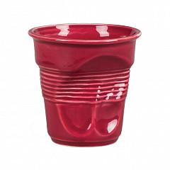 Чашка для капучино P.L. Proff Cuisine Barista мятая 225 мл бордо, h 8,5 см в Санкт-Петербурге, фото