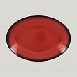 Блюдо овальное  LEA Red 26 см (красный цвет)