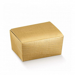 Коробка для кондитерских изделий Garcia de Pou 375 г, золотая 12,5*8*5,5 см, картон в Санкт-Петербурге, фото