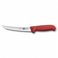 Нож обвалочный Victorinox Fibrox 15 см изогнутый, ручка фиброкс красная в Санкт-Петербурге фото